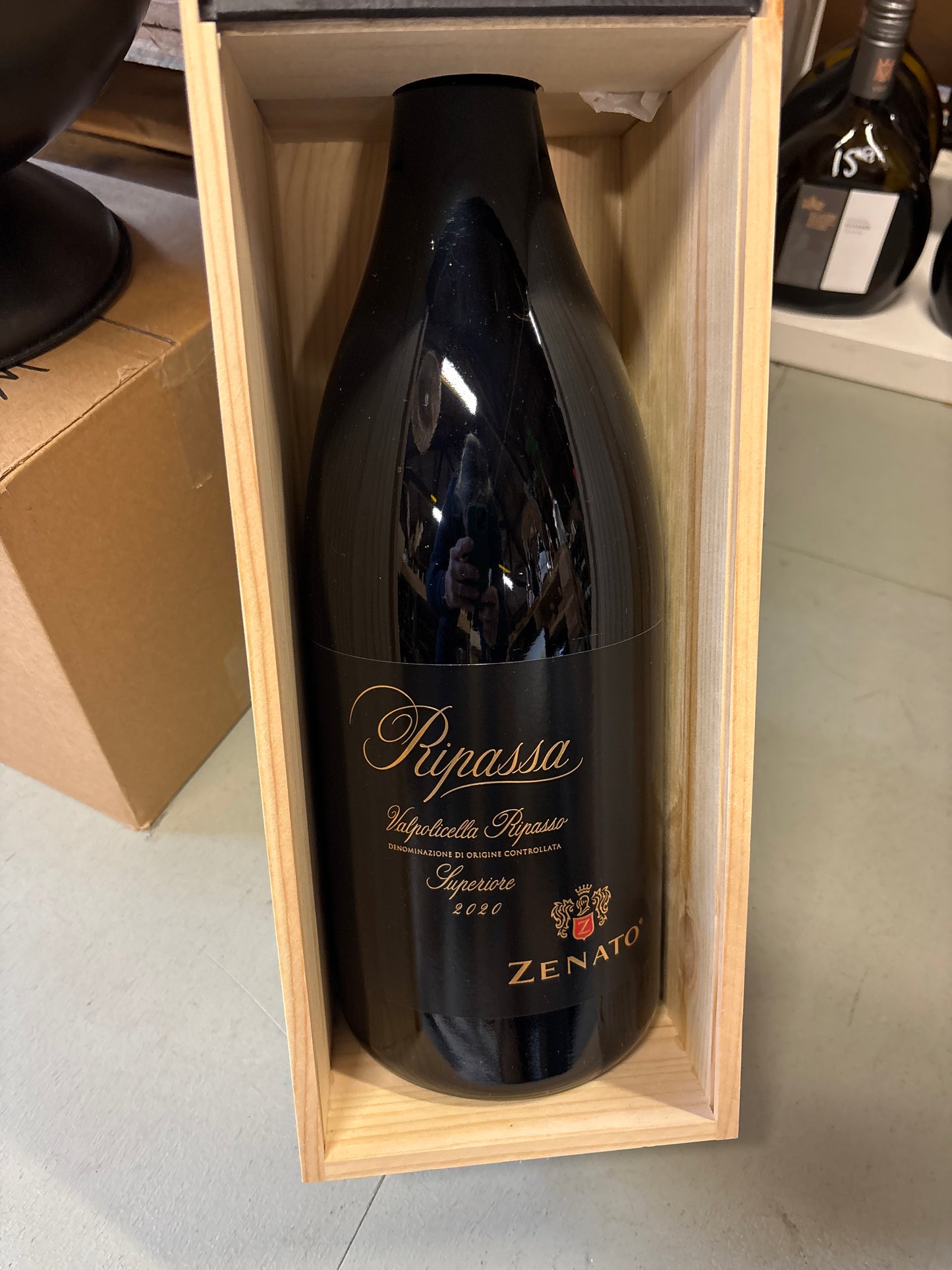 3 liter in houten kist Zenato Valpolicella Ripasso Superiore 2020 - corvina/rondinella/Oselta/Croatina - Veneto