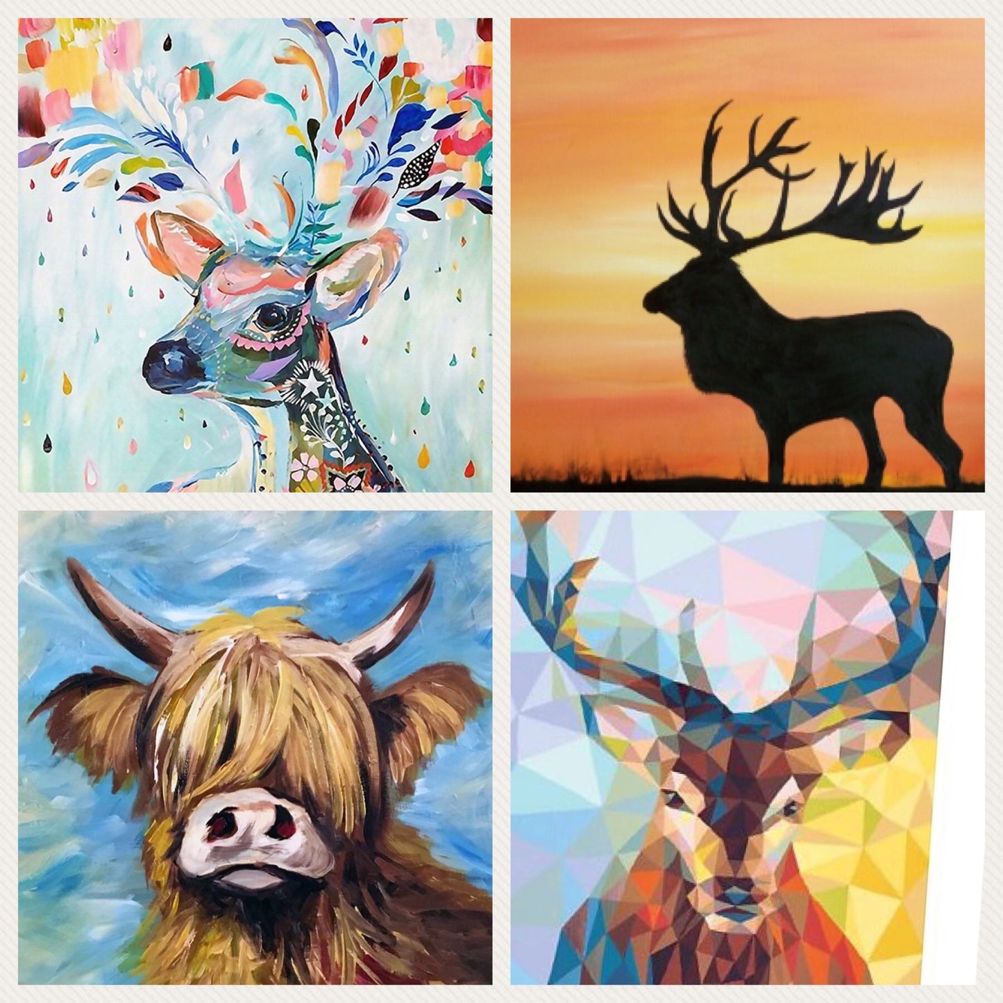 2 december Kunst & Wijn Workshop schilderen op linnen met acrylverf o.l.v. Marianne Rebel
