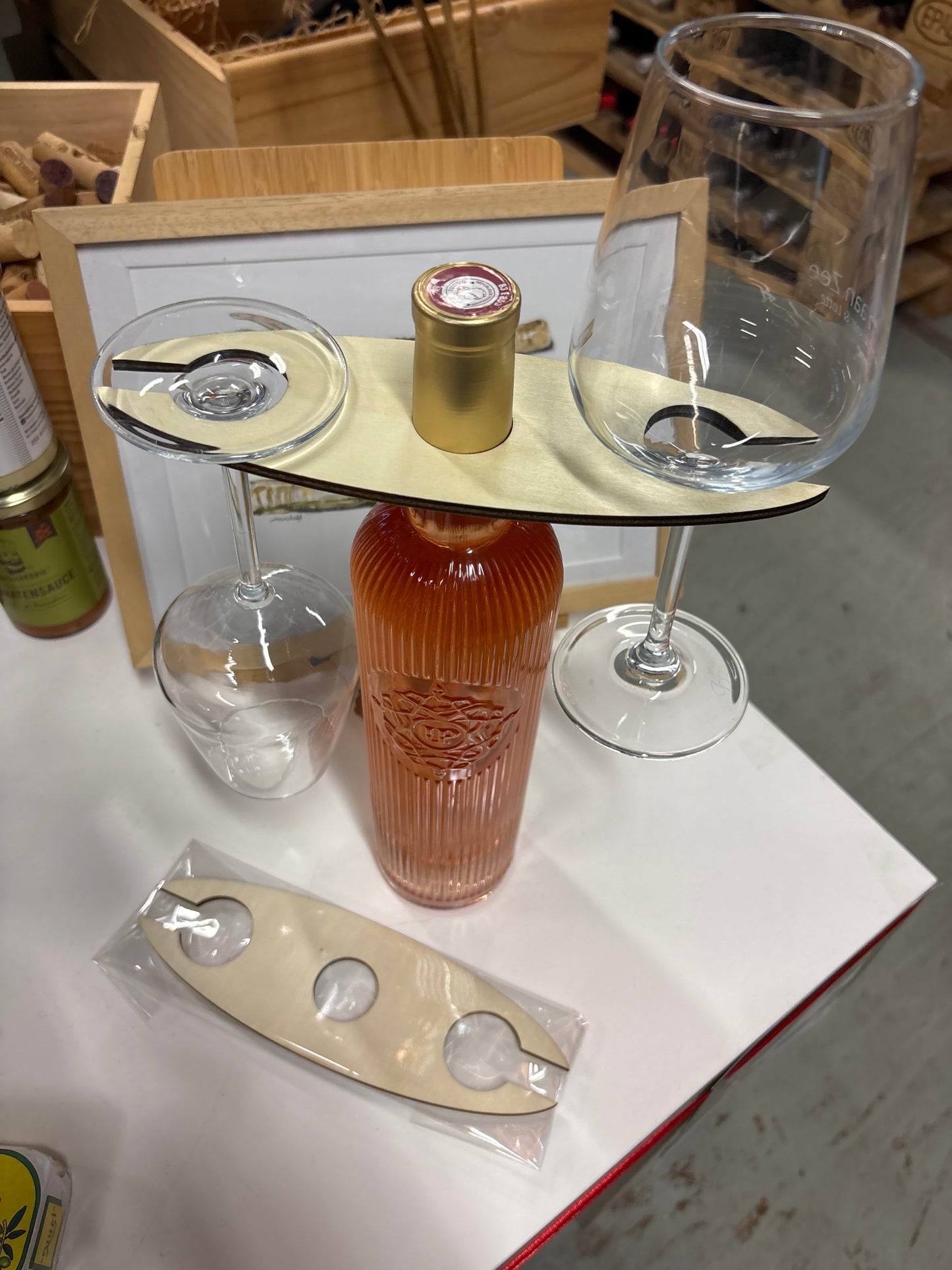 Glazenhouder voor fles