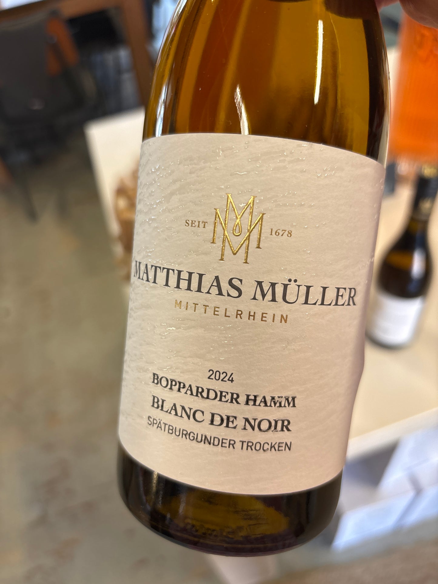 Matthias Muller Bopparder Hamm blanc de noir - Spatburgunder - Mittelrhein