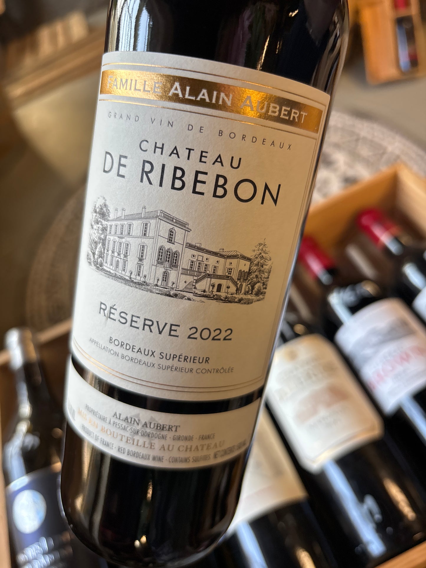 Chateau de Ribebon reserve 2022 - Merlot/Cabernet sauvignon/Cabernet Franc - Bordeaux Superieur