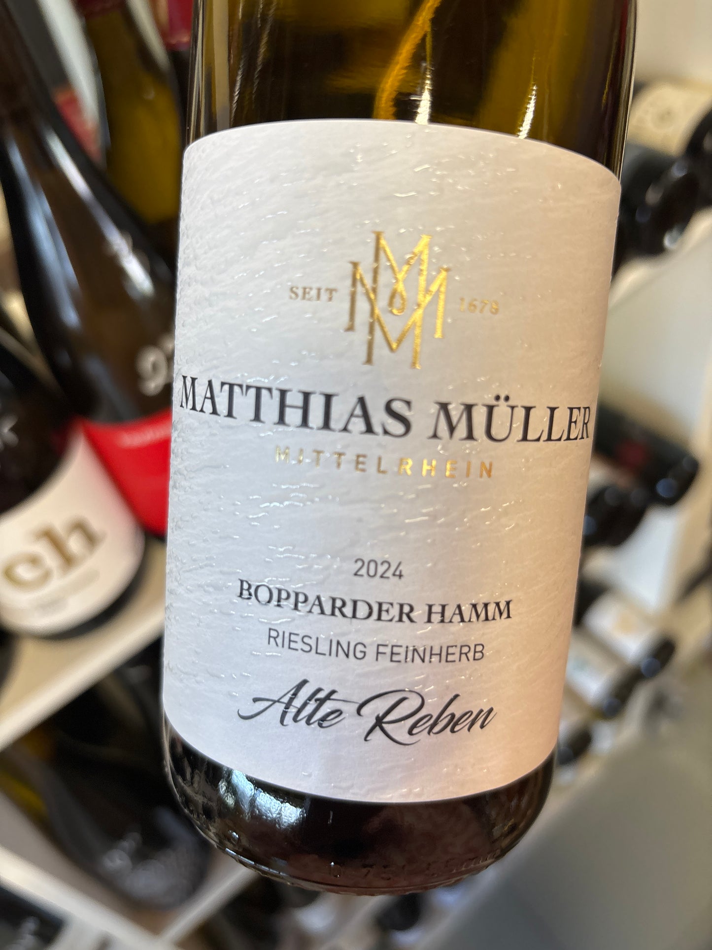Matthias Muller Bopparder Hamm Alte reben- Riesling feinherb - Mittelrein