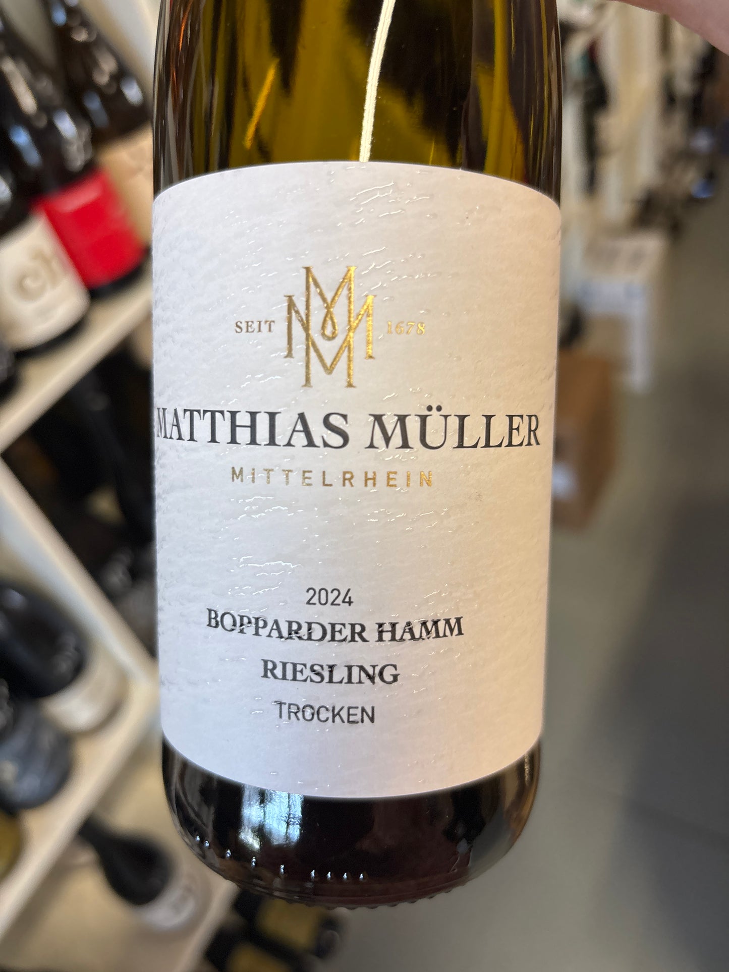 Matthias Muller Bopparder Hamm - Riesling trocken - Mittelrein