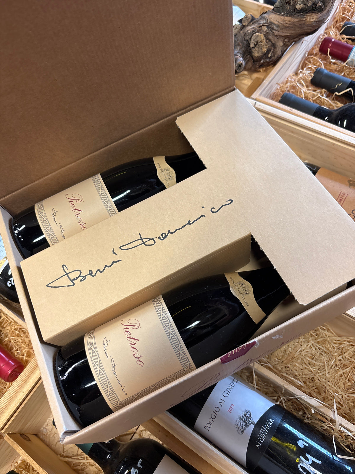 Trio Pietroso 'Berni Domenico 2021 in geschenkdoos - Sangiovese - Toscane