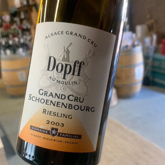 Dopff Grand Cru Schoenenbourg  2003 – Riesling  – Alsace