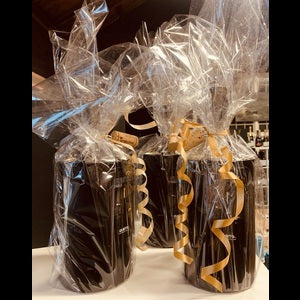 Gusta Wijnkoeler (Zwart-goud) inclusief fles Cremant d'Alsace