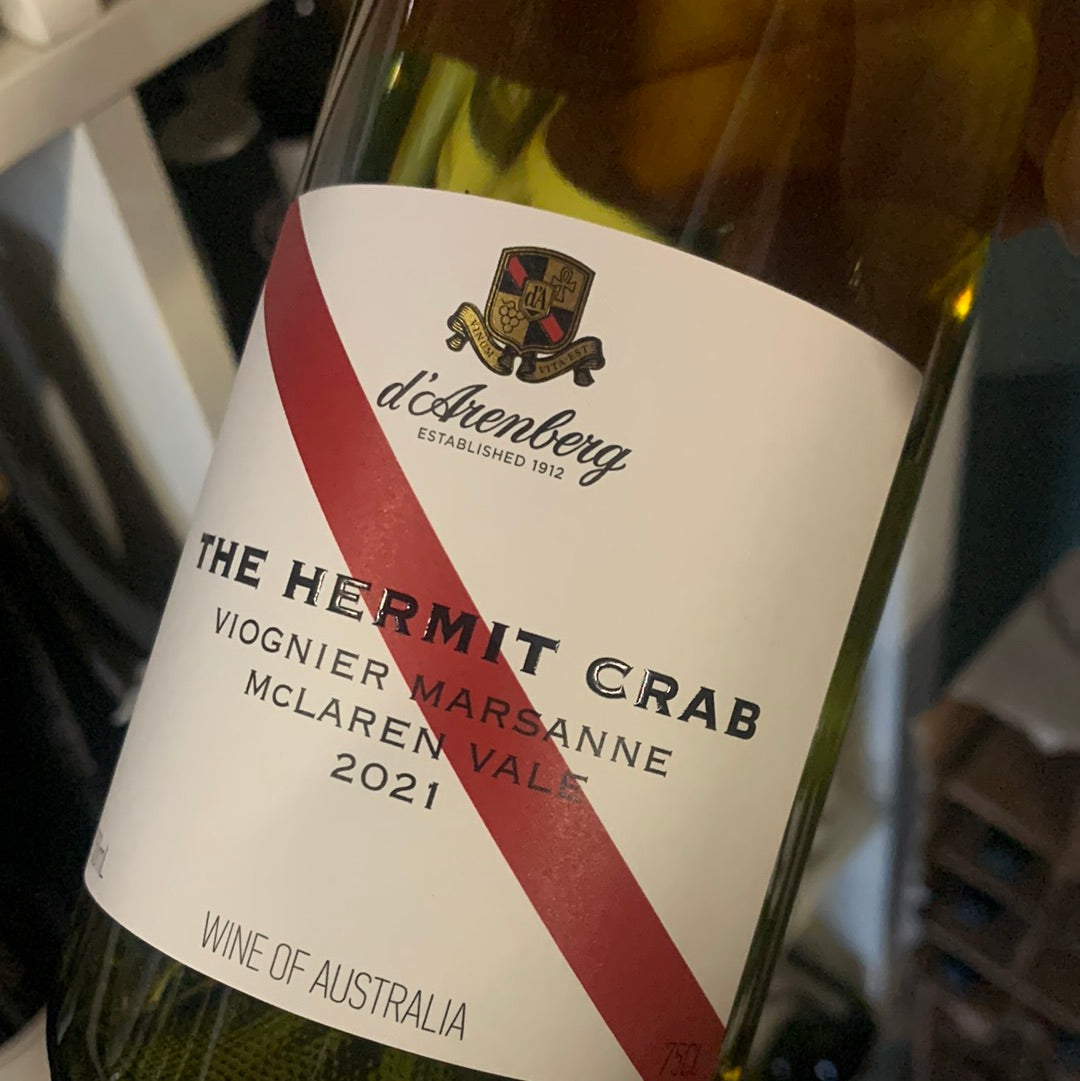 d'Arenberg The Hermit Crab -viognier/marsanne- Mc Laren Valley - Australië