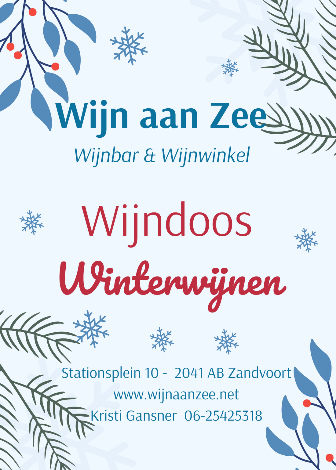De Wijn aan Zee Wijndoos met Winterwijnen