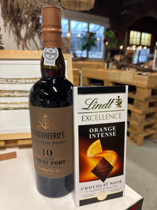 Wijnpakket Tawny port met chocola