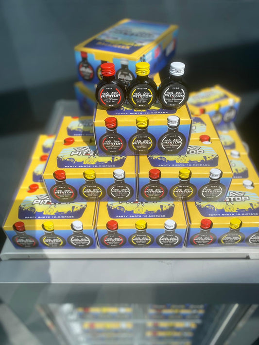 Nieuwe smaken Pitstop Shotjes set van 12 (4x soft, 4 x medium en 4 x hard)