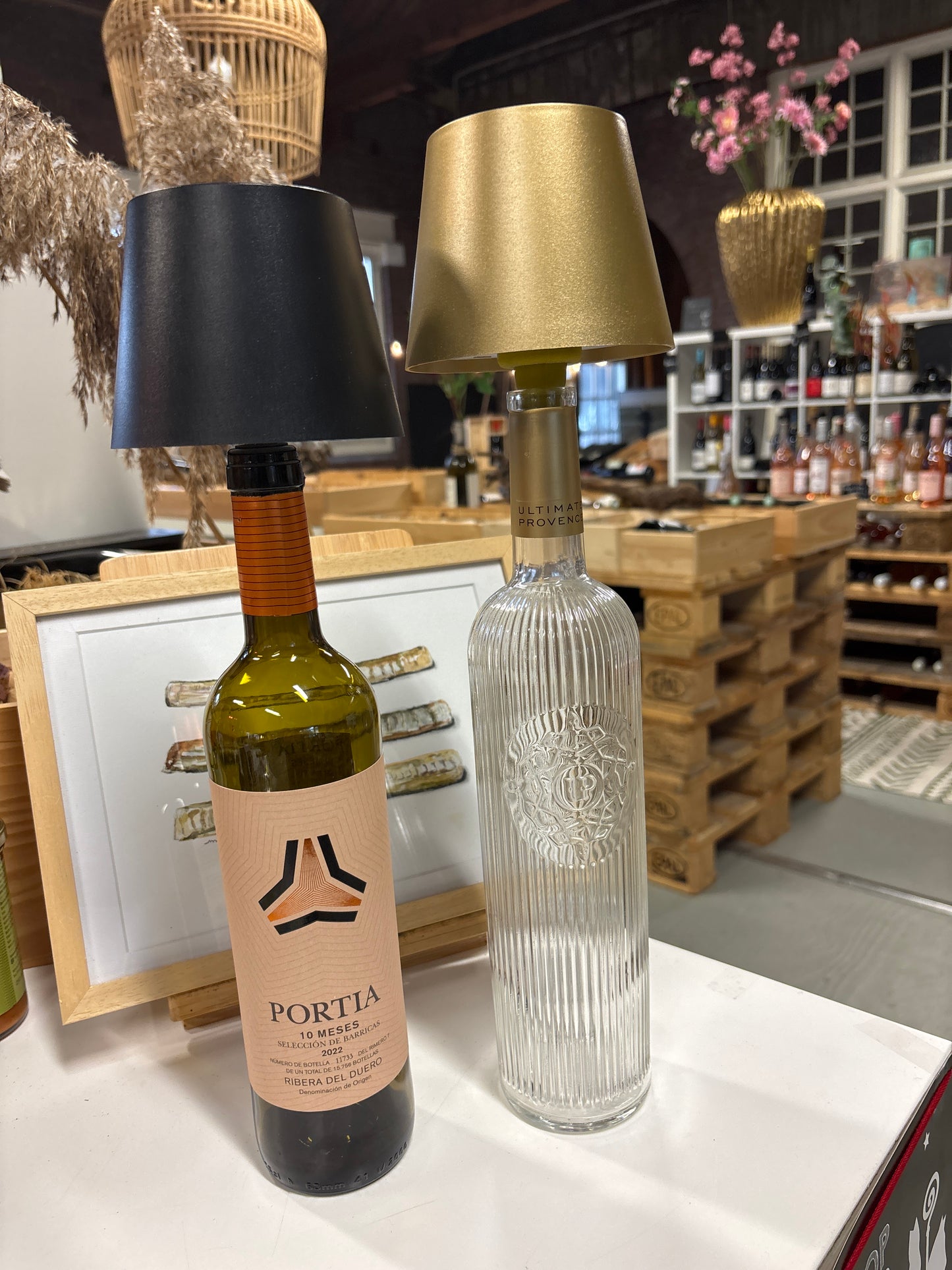 Lampenkapjes voor fles