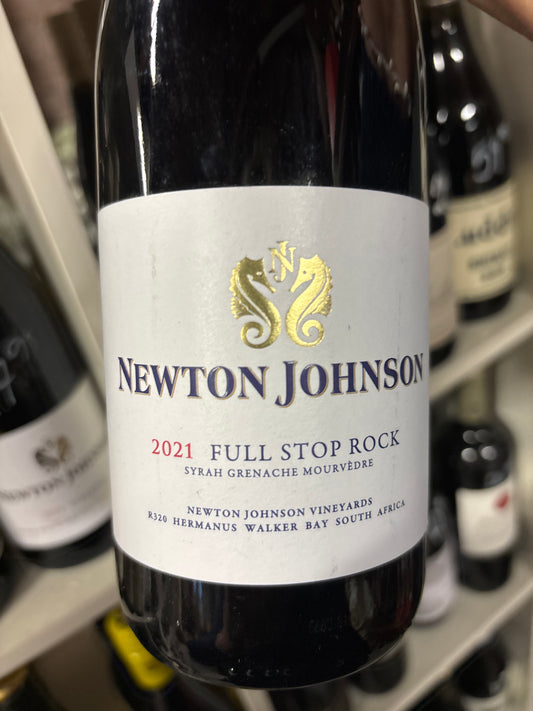 Newton Johnson Full stop rock 2021 - Syrah/grenache/mourverdre - Walker Bay