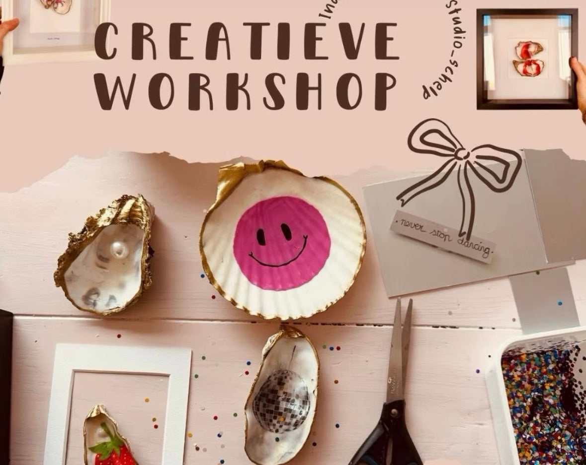 Workshop schelpen schilderen