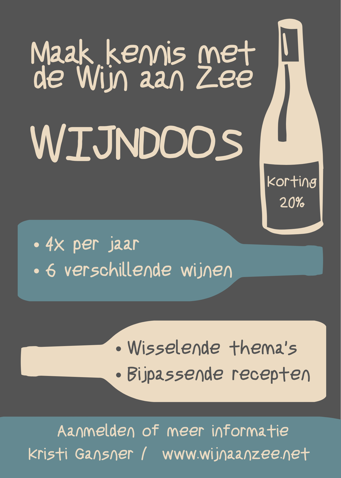 Wijn aan Zee Wijndoos (4 x per jaar)