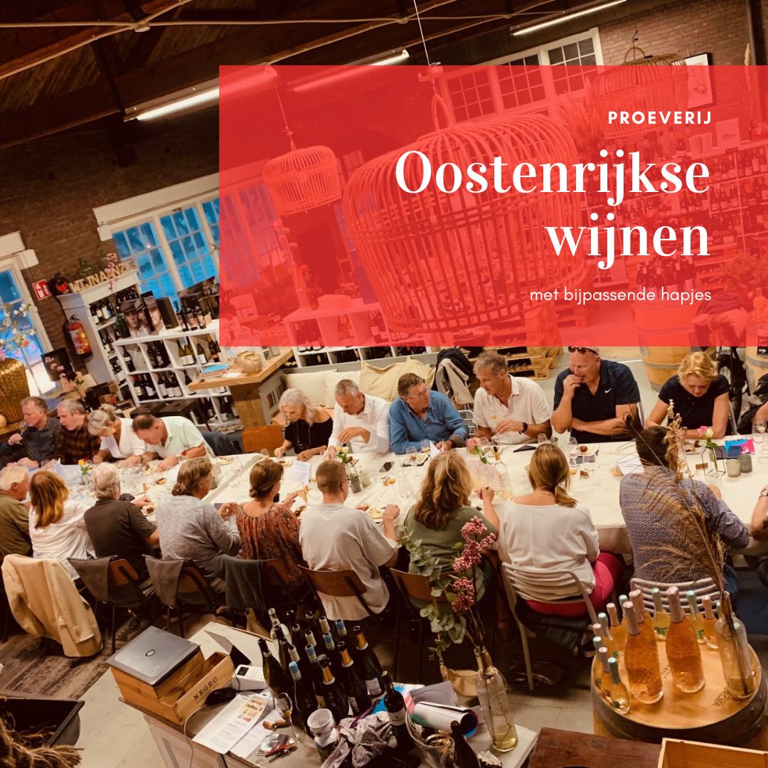 Proeverij Oostenrijkse wijnen - 17 april 2025