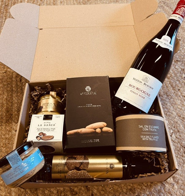 Truffelbox: Geschenkdoos gevuld met heerlijke truffeldelicatessen